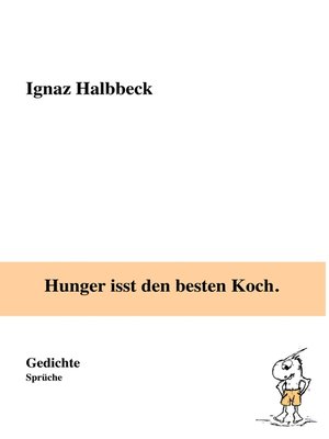cover image of Hunger isst den besten Koch.